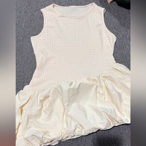 MICAS Cream Textured Dress